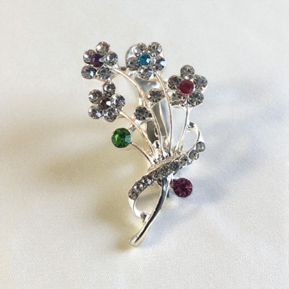 🔥BEAUTIFUL FLOWER SILVER BROOCH🔥 - Picture 6 of 6